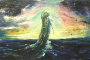 "Mermaid" Oil on canvas 90cmx60cm